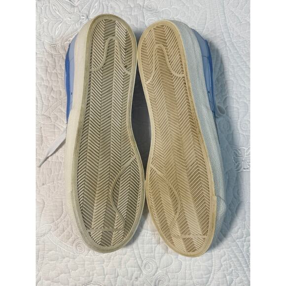 Nike Men Blue/White Blazer 10 Low 77 VNTG Leather Lace Up Casual Sneakers Shoes main image 9